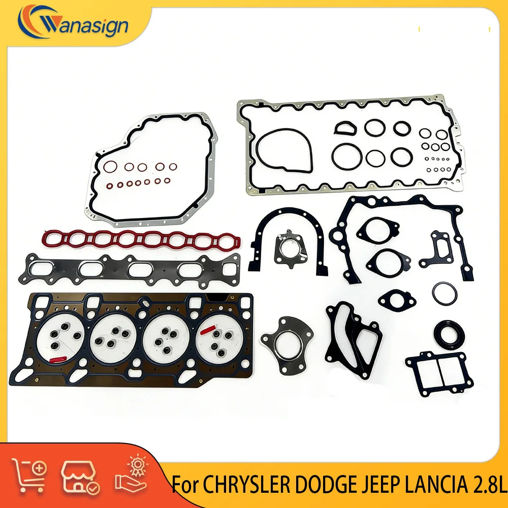 

Engine Parts Full Gasket Set Fit 2.8 L l4 Diesel For Jeep Wrangler JK 2.8CRD 2007-2010 68032196AA