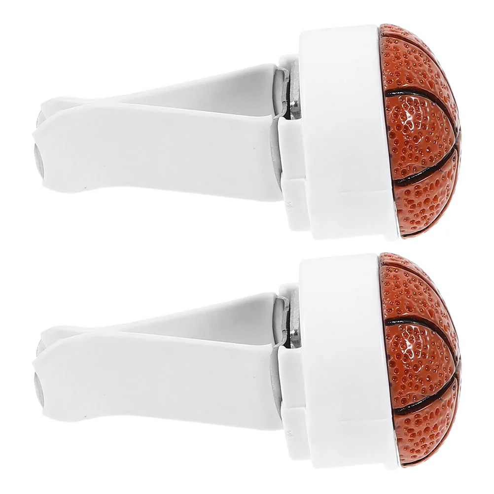

2 Pcs Perfume Air Vent Clips Football Shaped Interior Decors Essential Oil Diffuser Aromatherapy Freshener Car Vent Outlet