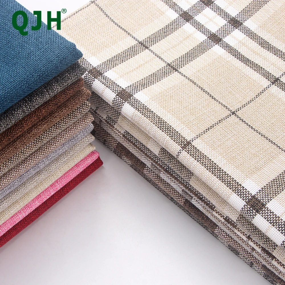 QJH Home Decor Canvas/Burlap Fabric Sewing Craft, Rustic Cloth Suitable for Sofa,Tablecloth,Pillow,Door Curtain Home Decoration