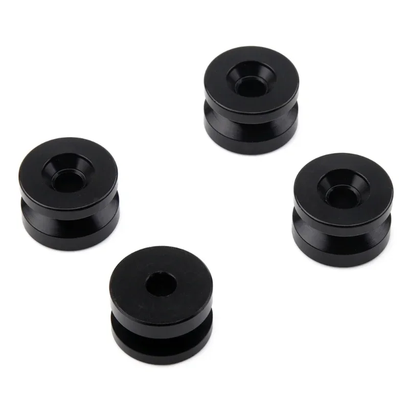 4pcs Universal Motorcycle Rear Luggage Tail Top Box Helmet Trunk Bracket Base Plate Bushing Pad Buckle Spacers