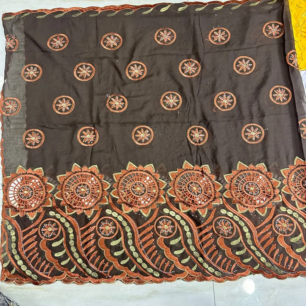 2026 Neuer Afrikanischer Islamischer Damen-Schal Modischer Pashmina-Turban Gebetstuch 100% Baumwolle Bestickter Schal Muslimischer Party-Hijab für Damen – Detail 24