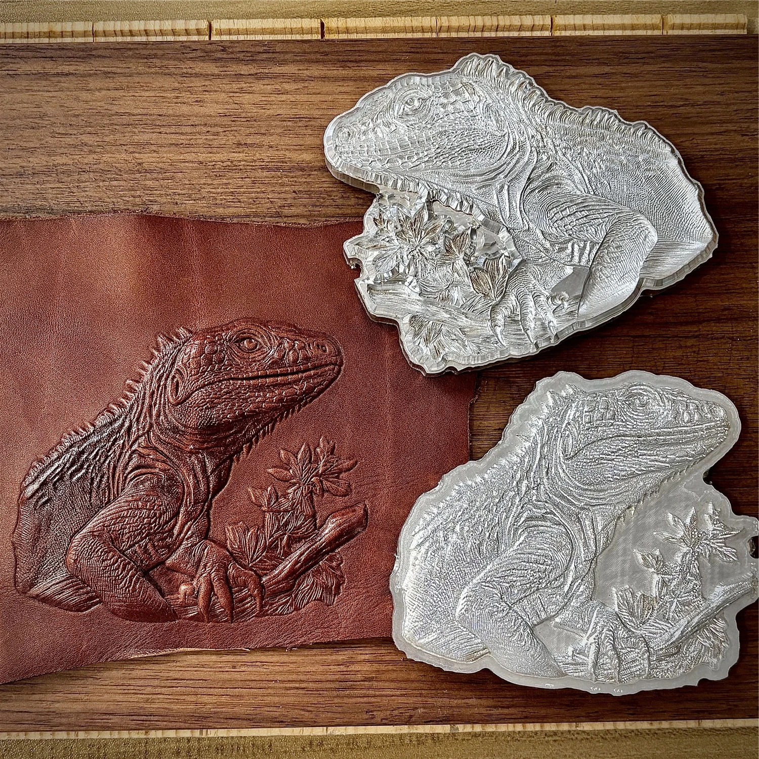 

3D-штамп для тиснения кожи с узором в виде ящерицы, инструмент для работы с кожей, пресс-форма для вырезания, металлический штамп для логотипов