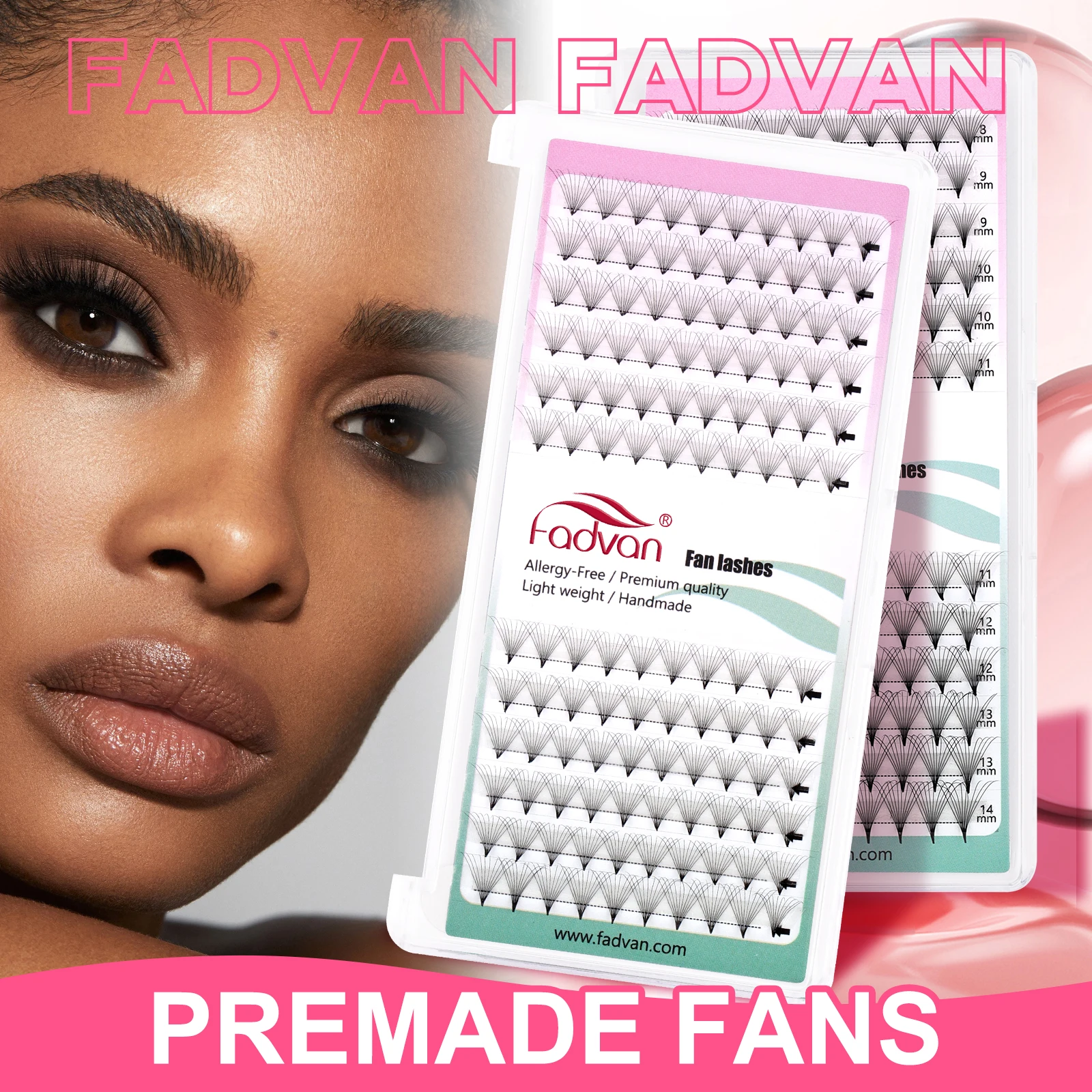 FADVAN Premade Fan Eyelashes 3D/5D/6D/8D/10D/12D/16D/20D/30D Eyelash Extension Wispy Natural Soft Volume Lashes