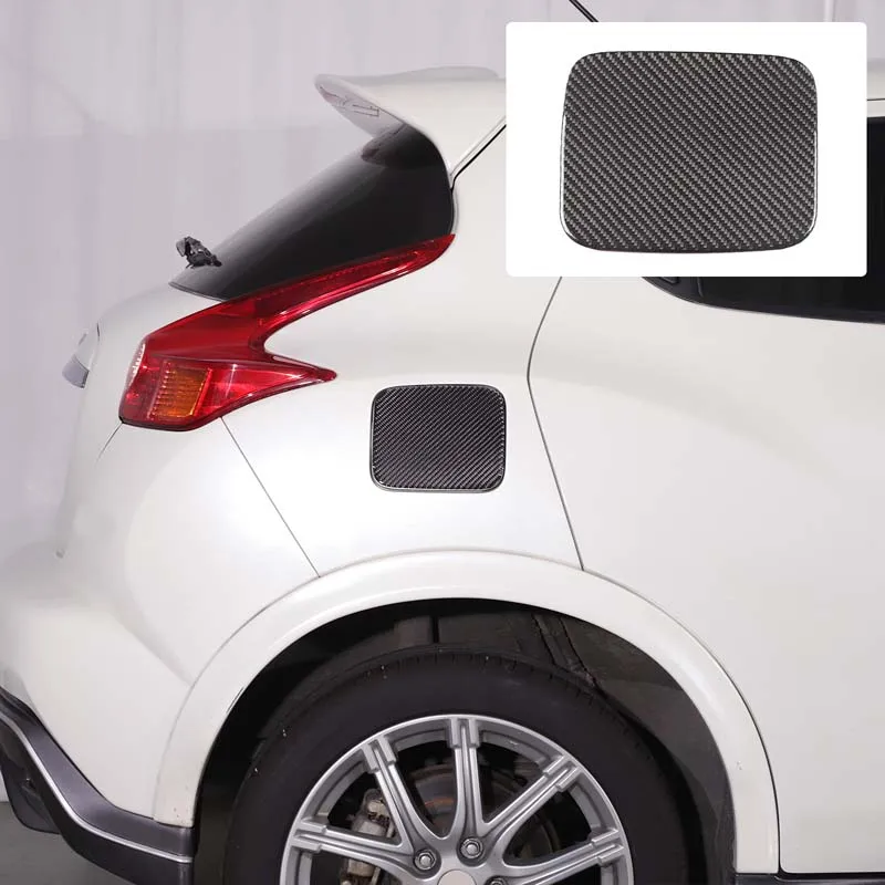 

For 2011-2019 Nissan Juke/Infiniti ESQ Automotive Fuel Tank Cap Panel Decorative Sticker Soft Carbon Fiber Car Accessories