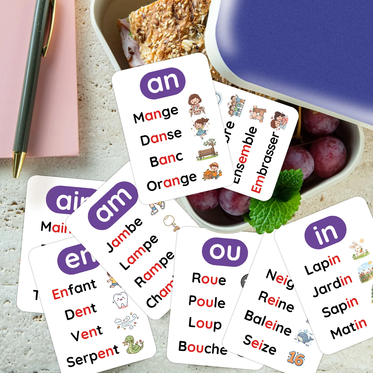 40 Cartões de Fonética Frances - Phonics Card Game avaliação e preço