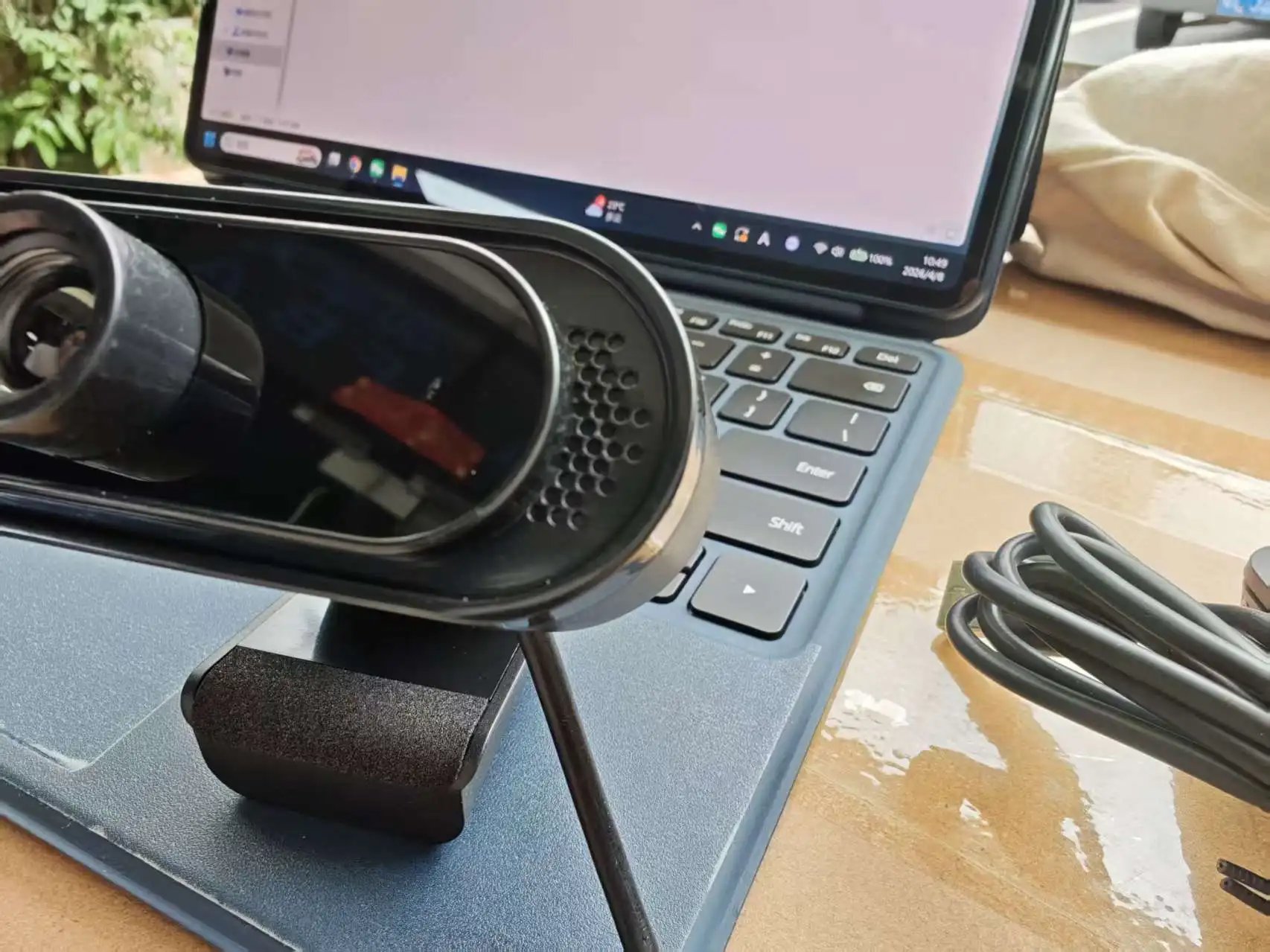 Webcam mit Mikrofon, USB-Computerkamera für Videoanrufe, Zoom, Teams, Streaming, Plug-and-Play für PC, Mac – Detail 13