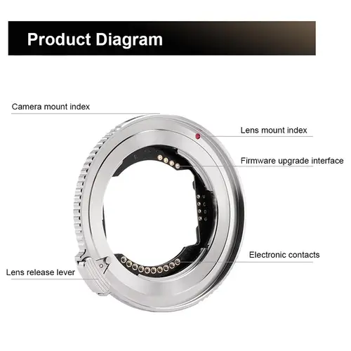 Imagen 2 del producto Adaptador de montaje de lente Viltrox E-Z AF, convertidor de lente de montaje de anillo de enfoque automático para lente Sony E-mount a Nikon Z-mount Z5 Z50 Z6