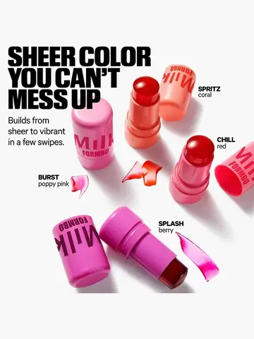 3-in-1 Milk Jelly Tint Facial Blusher Wand Moisturized Long Lasting Matte Rouge Cheek Contour Lipstick Sticker Beauty Makeup