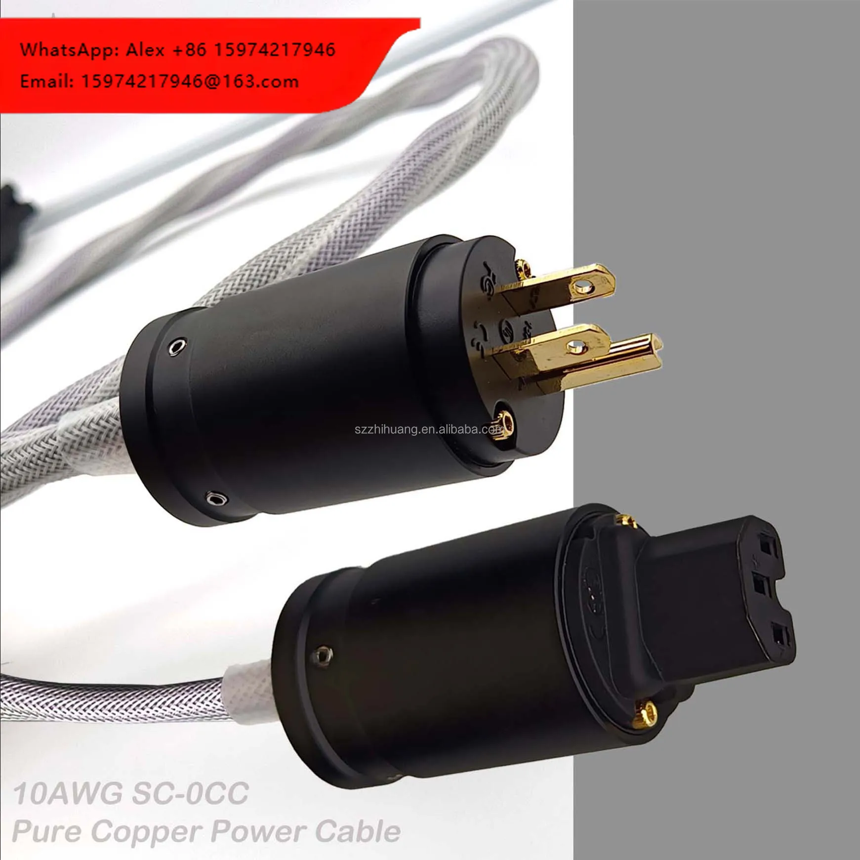 Hi-end Accuphase AC/US HIFI Power Cable 5N OCC With EU Plug For CD Amplifier DVD Player & Monitor