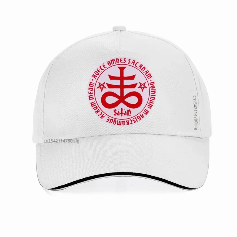 Satan Leviathan Cross hat for Men Women Adjustable Snapback Hats Punk Goth Church of Symbol Kolye Baseball Cap bonnet