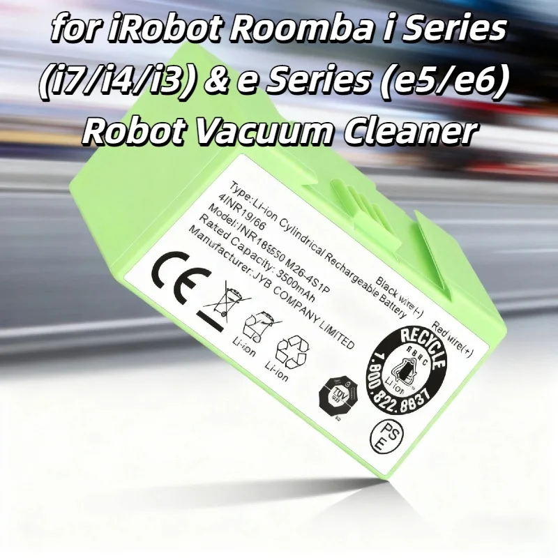

Long Life Li-ion Battery 14.4V 3500mAh – for IRobot Roomba I7/i4/i3 & E5/e6 Series Robot Vacuum Cleaner, Reliable