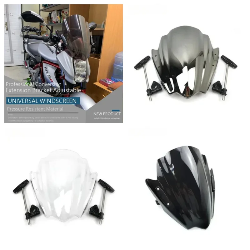 Parabrisas Ajustable para Motocicleta Suzuki GSR750 GSR600 GSR400 GSR 400 GSR 600 GSR 750, Compatible con Todos los Años