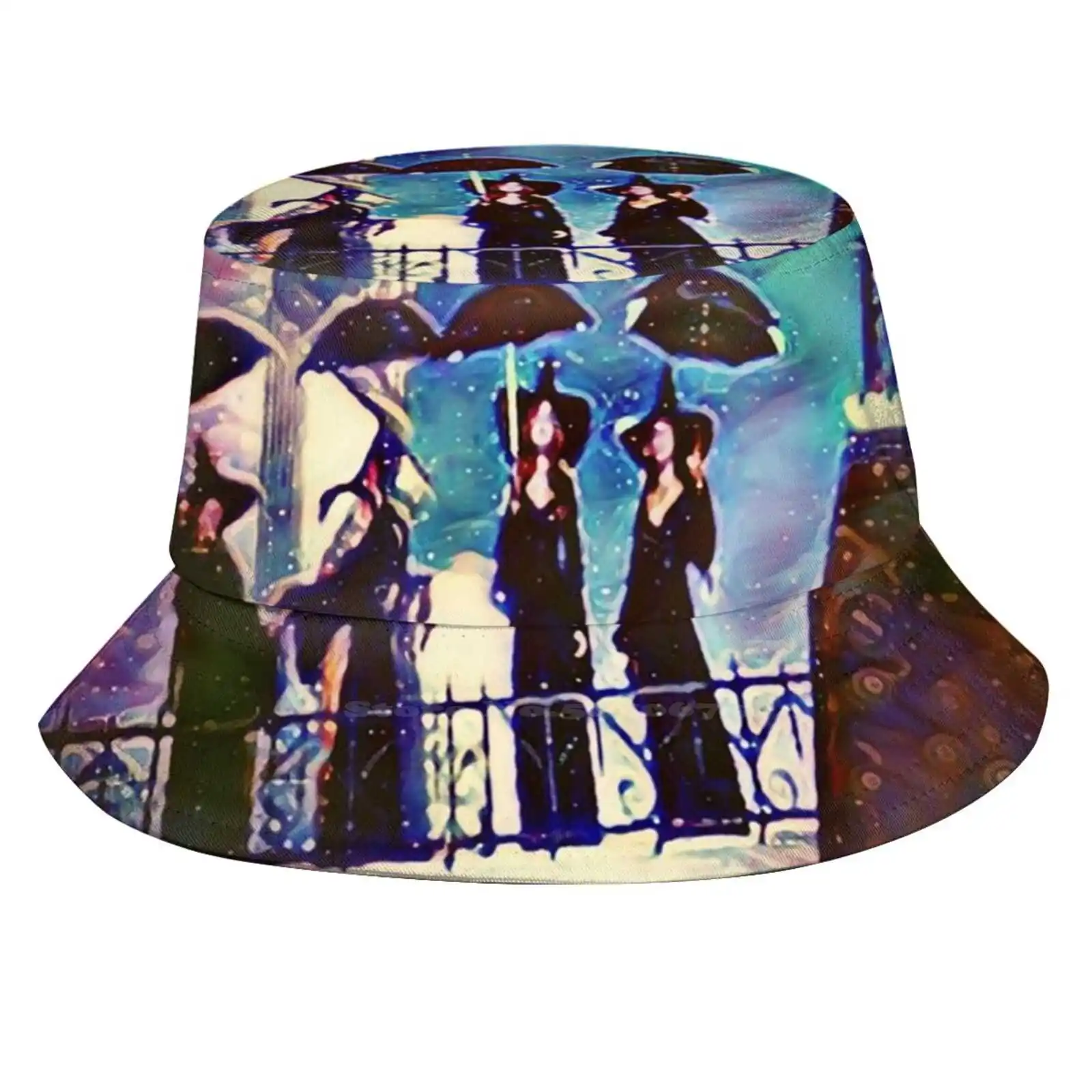 Practical Magic Witches Fisherman'S Hat Bucket Hats Caps Magic Practical Witch Hat Umbrella House