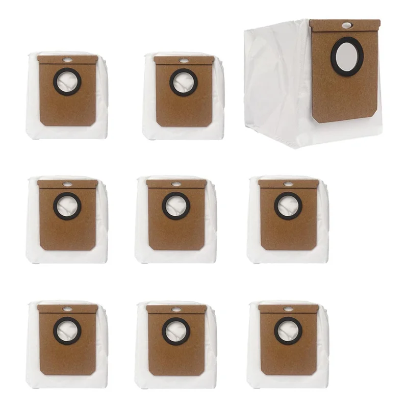 A94E-9 Pack 2.5L Large Vacuum Dust Bags Replacement For Eufy L50 SES/ L60 SES For Conga Home 10000/8090 Ultra/ 9090 AI