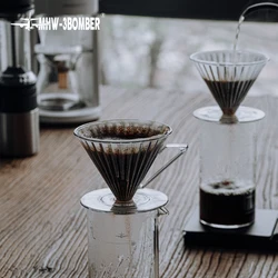 MHW-3BOMBER Giet Over Koffie Druppelaar met Papier Filter 1-4 Cup Hand Brouwen Koffie Gereedschap Professionele Thuis keuken Accessoires