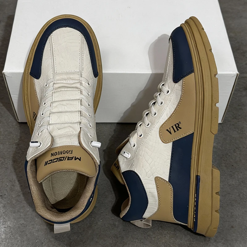 

2026 Новая мужская обувь, размер 45–50, мужская обувь большого размера Triple Tai с широкой прочной резиновой подошвой, износостойкая повседневная обувь