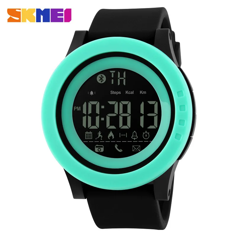 Skmei Multi-Function Bluetooth Smart Step Counting Electronic Watch Call Reminder Support IOS Android Sports Electronic Watch