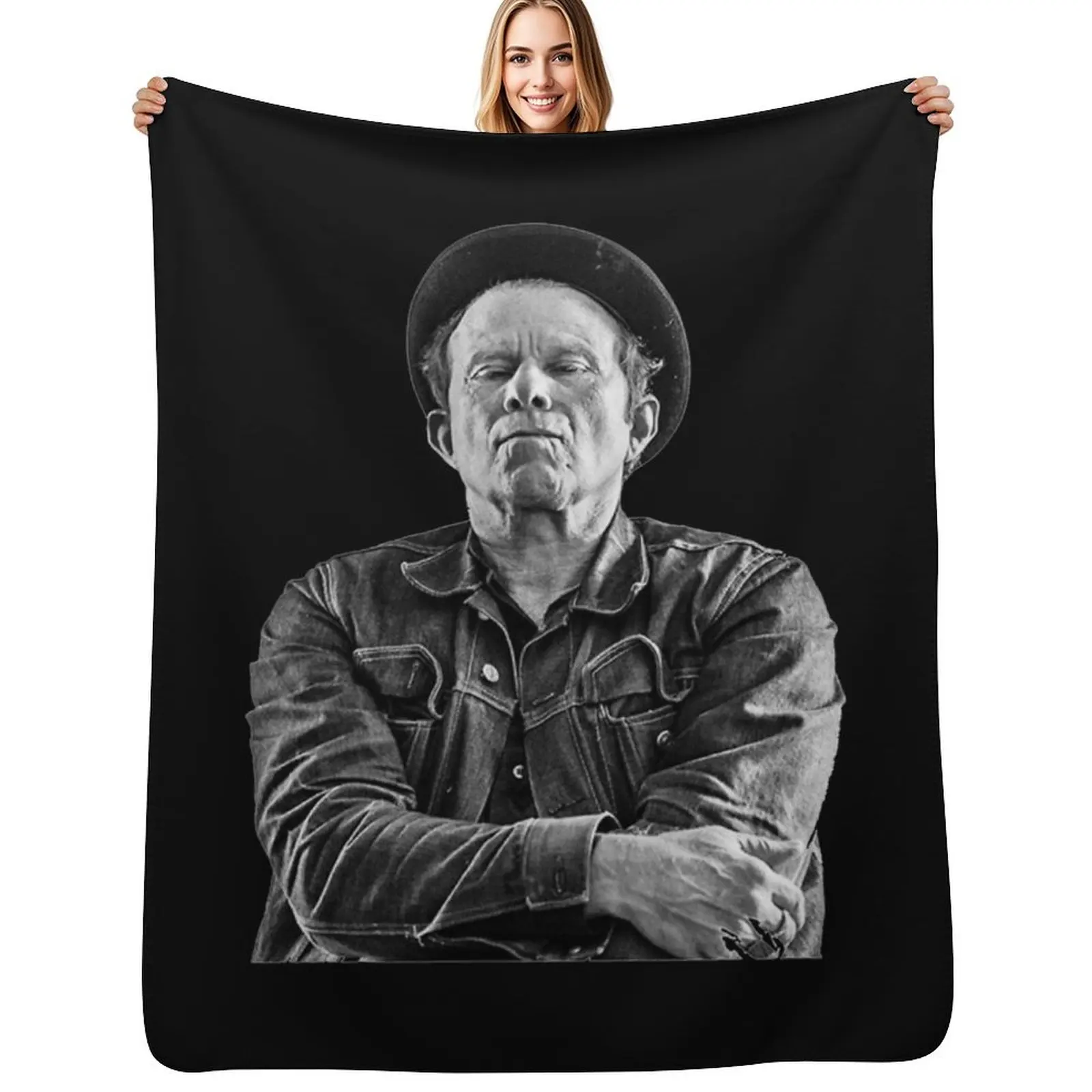 Tom Waits Throw Blanket Thermal warm for winter For Decorative Sofa halloween blankets and throws Winter beds Blankets