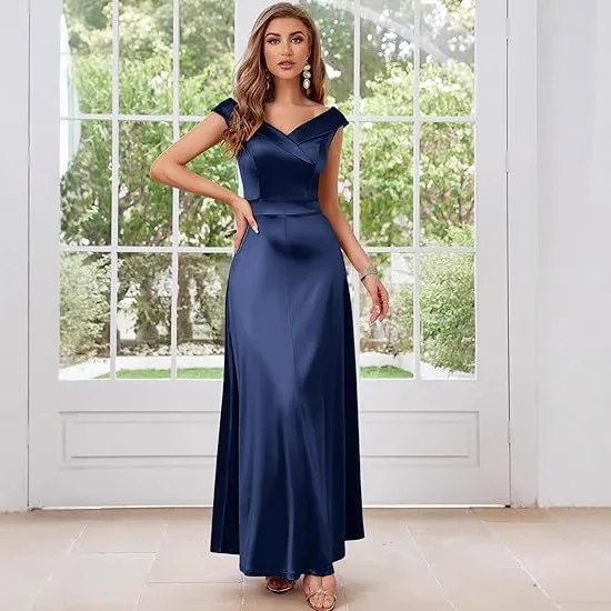 

Elegant Navy Blue Evening Dresses A Line Liquidation Brand New Robes de Soirée on Sale Perfect for Prom and Special Occasion