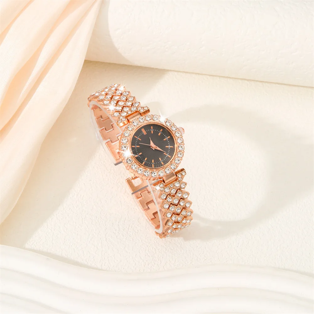 New Women's Watch Best-Selling Products Luxury Watch Luxury Brand Watch Bracelet Set Roman Numeral Dial Diamond Dial Watch