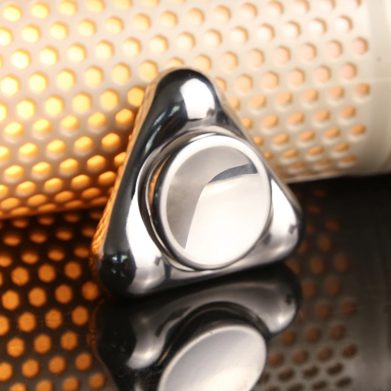 Fidget Spinner de acero inoxidable, giroscopio silencioso de 3 puntos para aliviar el estrés, juguetes de enfoque EDC ADHD a granel para adultos, regalos de oficina