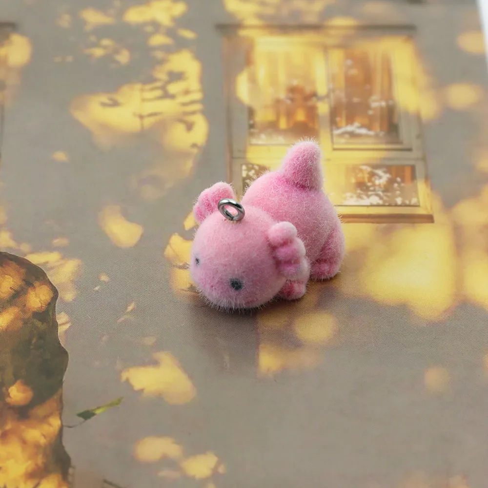 

Набор из 5 бархатных шестигранных брелоков-драконов из смолы для автомобиля, сумки, креативный DIY-аксессуар