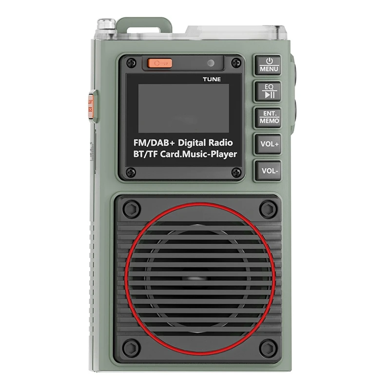Digital Radio with Bluetooth TF Card Insertion, FM Radio, Alarm Clock, Timer, Portable Outdoor Function