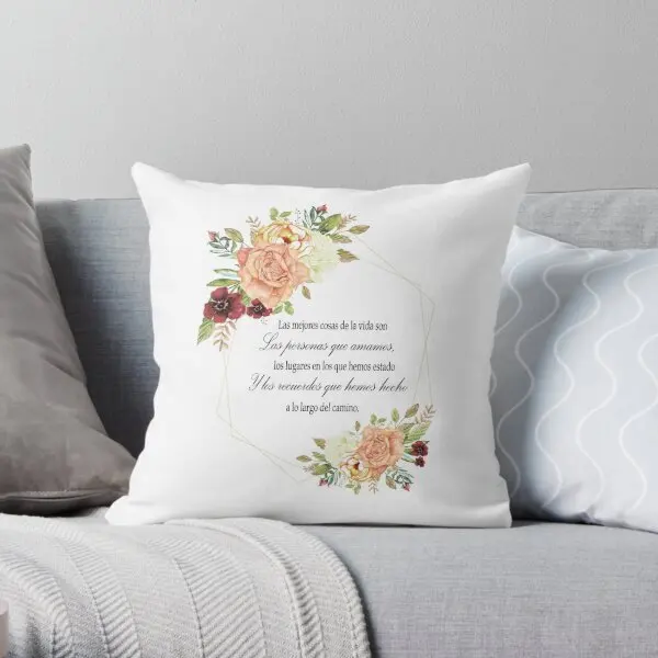 Las Mejores Cosas De La Vida Son Las Per  Printing Throw Pillow Cover Fashion Decorative Wedding Pillows not include One Side