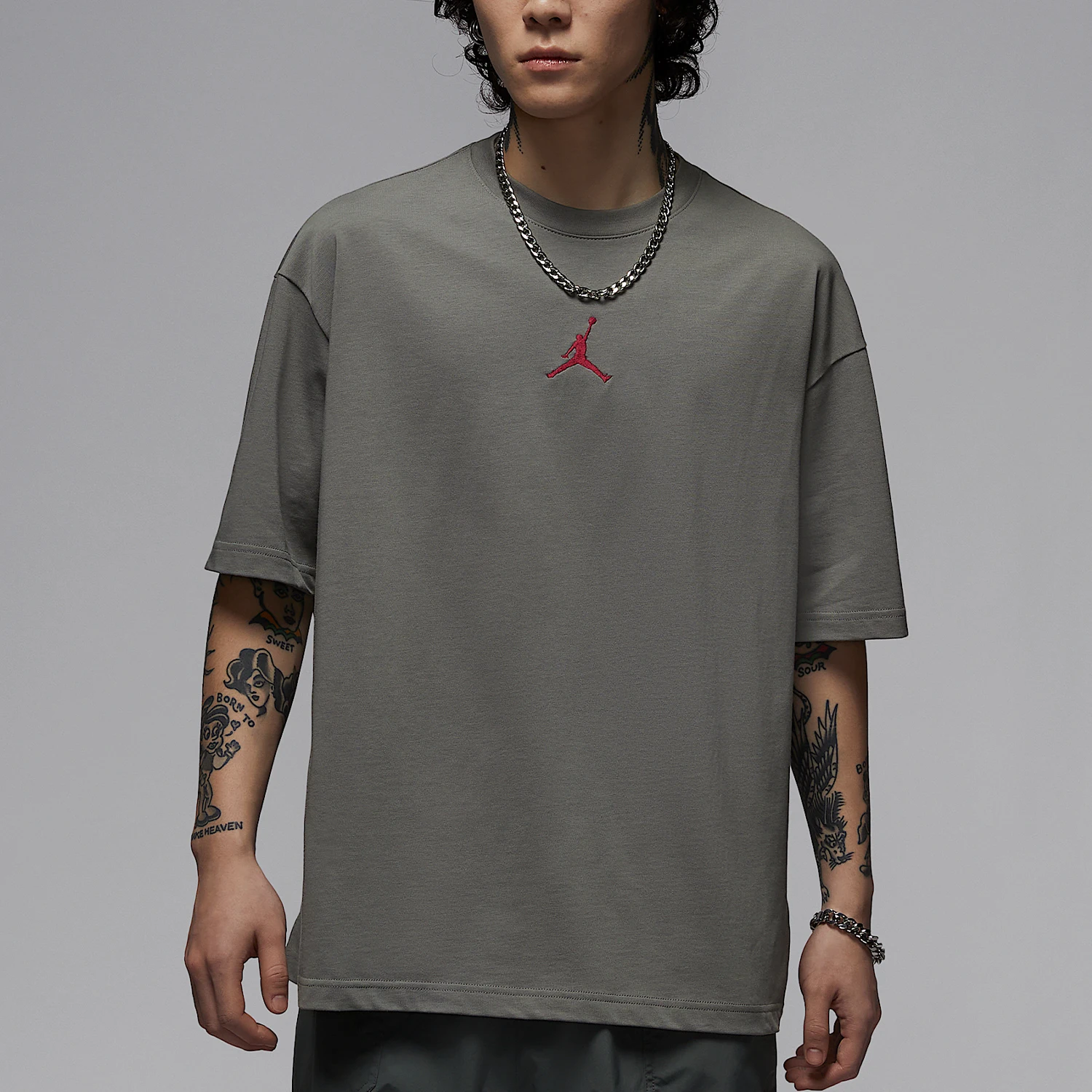 

Nike Genuine JORDAN Men's Knit Loose Casual Breathable Short Sleeve IH0833-029