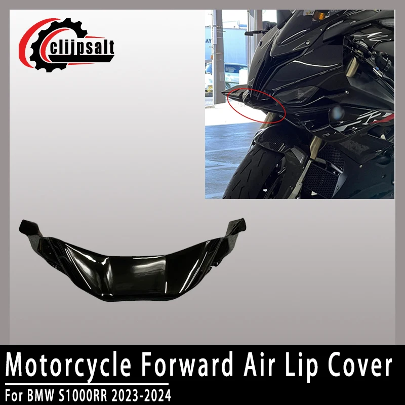 

For BMW S1000RR 2023 2024 Motorcycle Forward Air Lip Cover ABS Carbon Black Front Lip Decoration Fairing Accessories Lower Lip