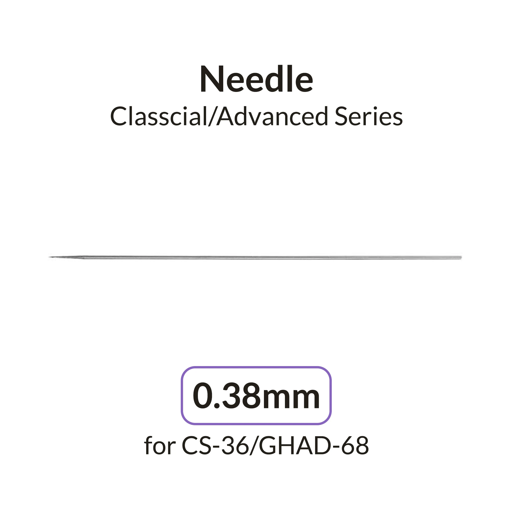 Gaahleri Airbrush 0.38mm Needle for Advanced Series