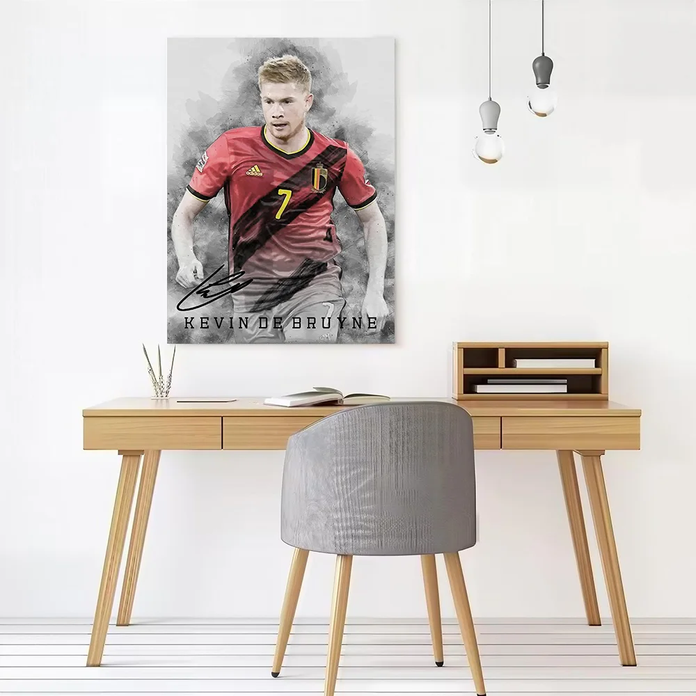 Kevin De Bruyne Belgium Jersey Poster Customizable Printed Canvas Painting for Pictures Wall Art Home Decorations Wand Deko Arts