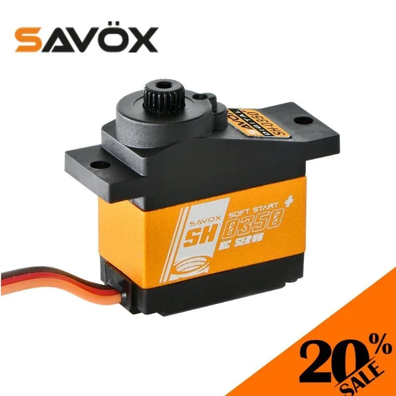 

Original Savox SH 0350P Micro Digital Servo w/Soft Start, 0.16sec / 36oz @ 6V Digital DC Motor Metal Gear RC Servo