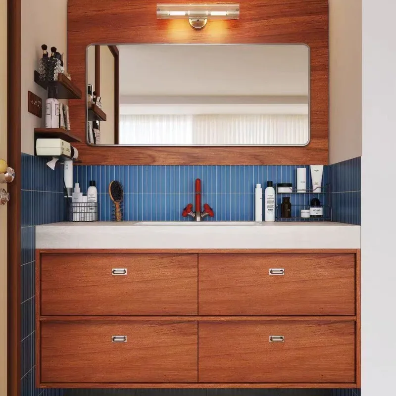 Medieval Bauhaus style bathroom combination, washstand, face and hand pool c