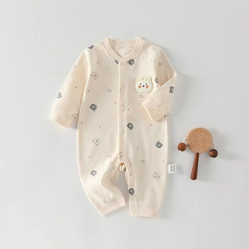 

Newborn Baby Romper A-Class Clothes Pure Cotton Spring Autumn Rabbit Pattern Baby Bodysuit Crawling Suit Infant Clothing