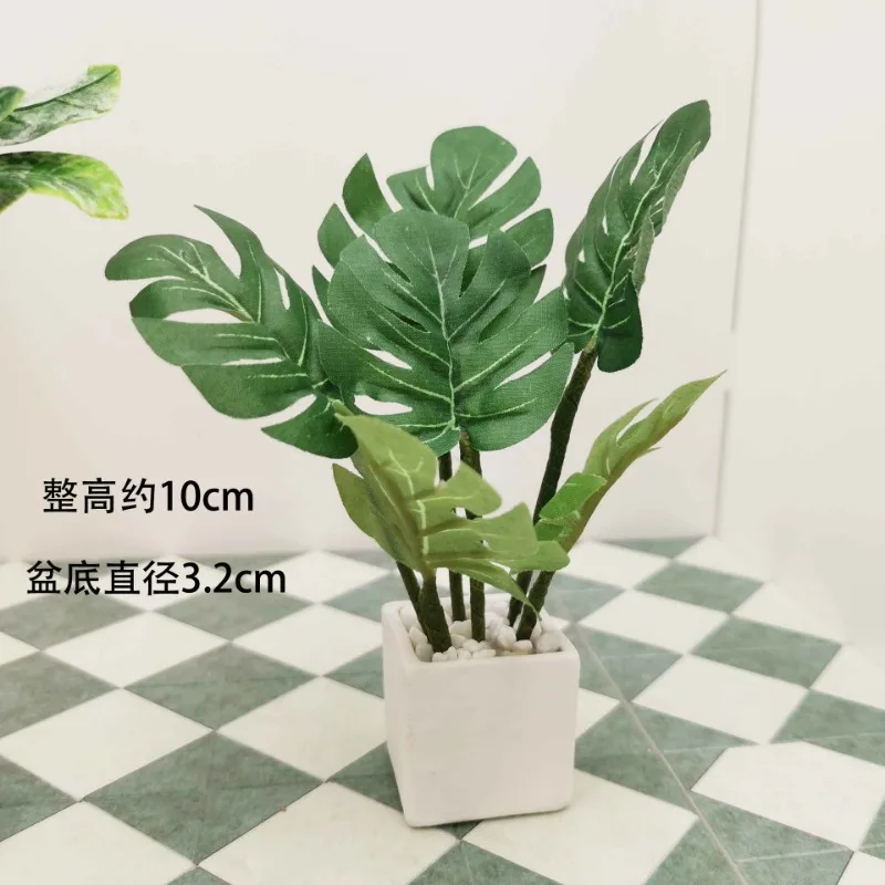 Toy accessories gift miniature potted green plant scene decoration for your 30cm BB FR 1/6 scale dolls BBIKG193