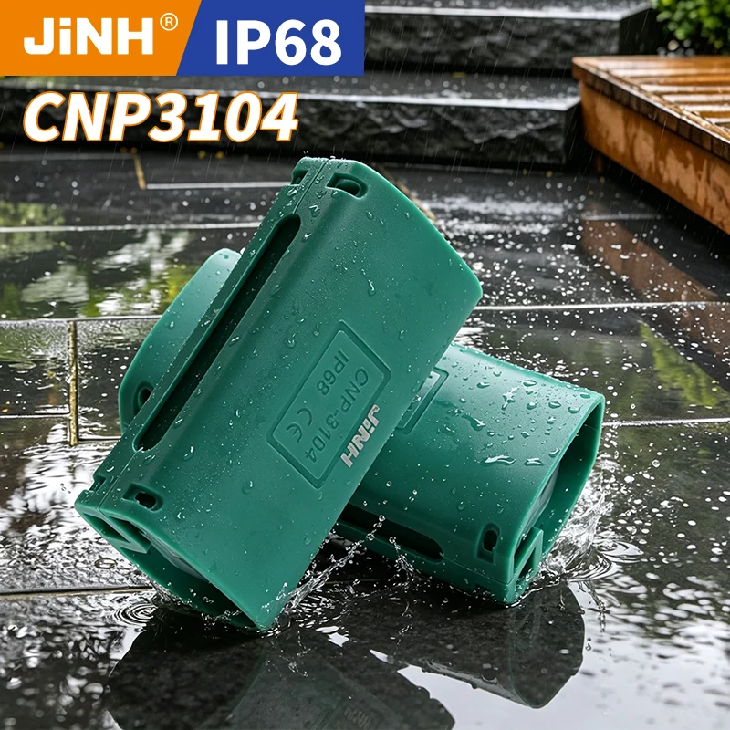 JINH IP68 1/2Pcs Watertight Gel Capsule for Outdoor Cable Repair — Moisture-Proof Junction Enclosure for Garden & Yard Lighting