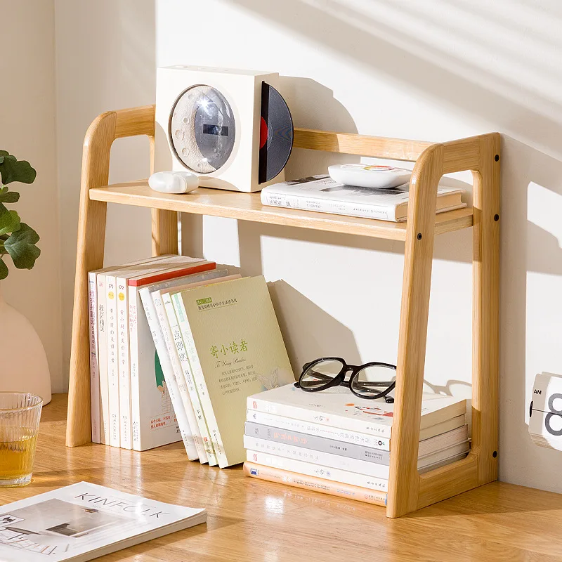 Desktop Cup Storage Shelf Office Table Finishing Dining Table Countertop Multi-layer Bookshelf Small