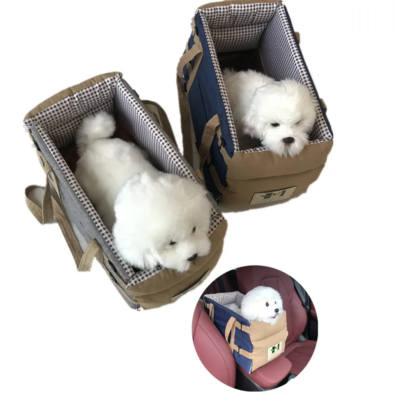 

Автокресло для собак, переноска для кошек - сиденье-бустер на автомобильном подлокотнике, дорожные сумки, для кошек, собак, дорожная автомобильная консоль безопасности для переноски для собак