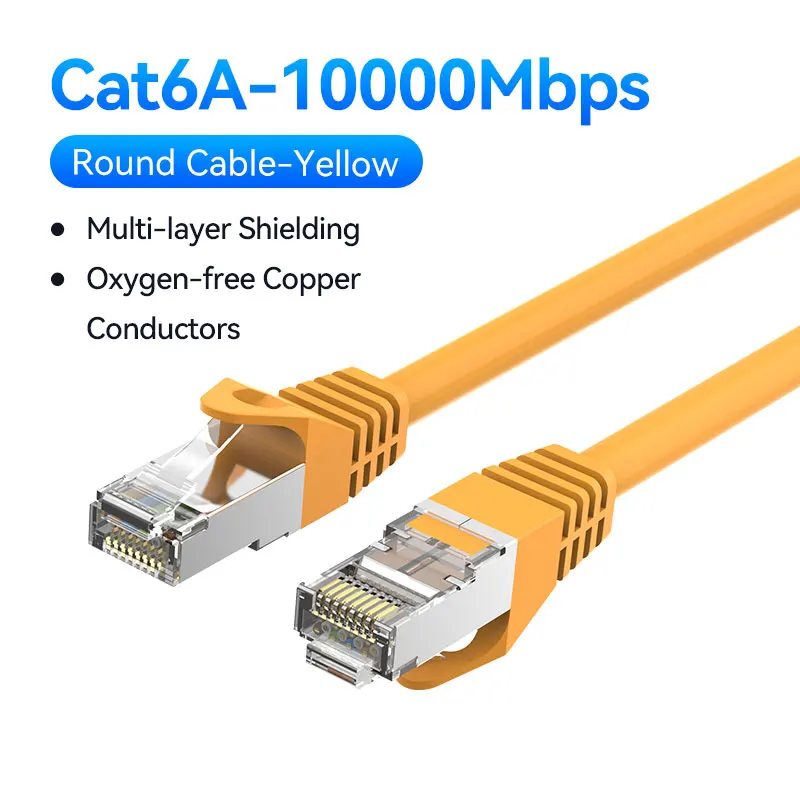Ventie CAT6A Ethernet-kabel SSTP RJ45 Lan-netwerkkabel 10 Gigabit Hoge snelheid 500 MHz Cat6 een patchsnoer voor modemrouterkabel