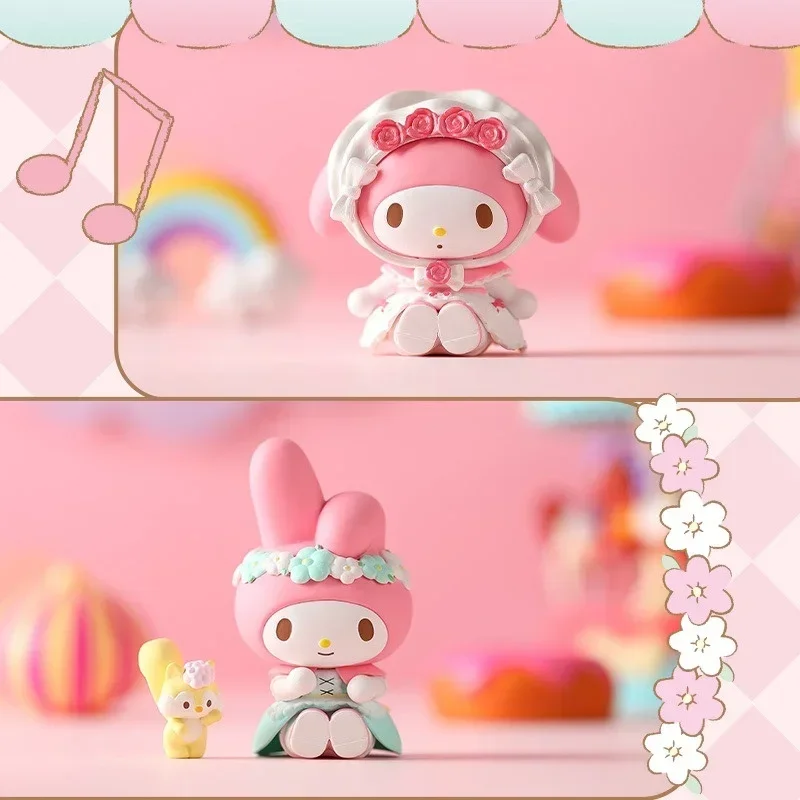 

@Sanrio My Melody Tea Party Blind Box: Коллекционная фигурка Melody для декора рабочего стола, милый подарок, украшение, коллекция
