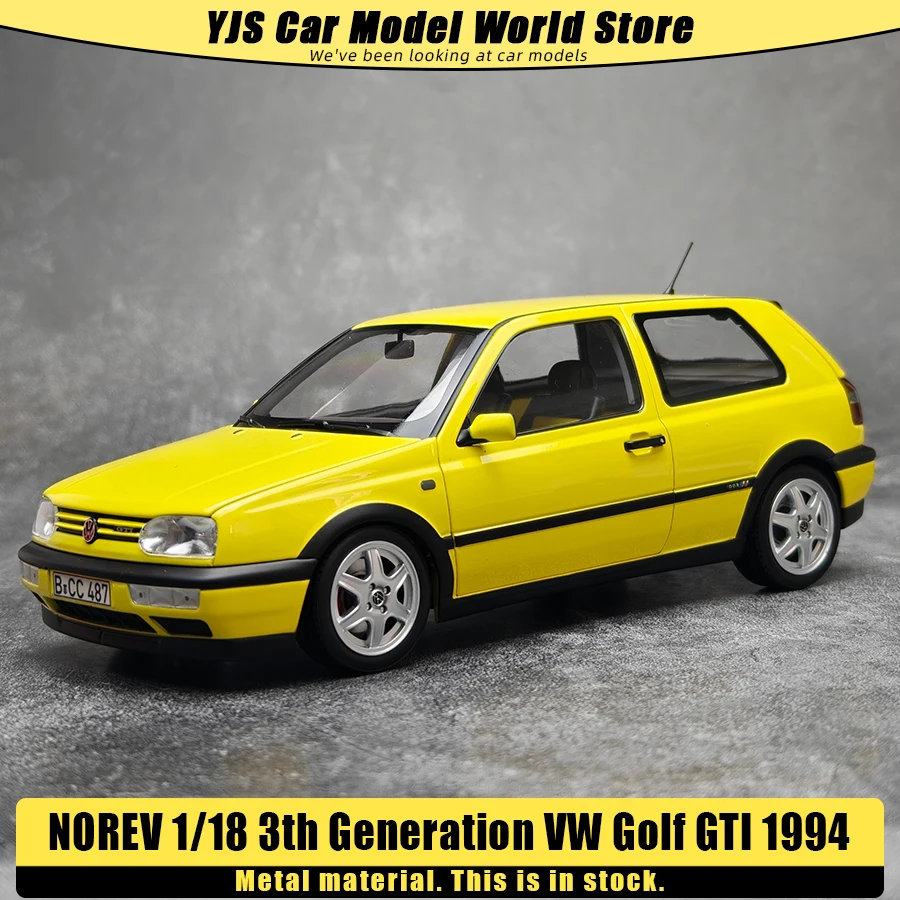 Modelo a Escala 1/18 de NOREV, Nuevo VW Golf GTI de Tercera Generación de 1994, Modelo de Coche de Metal, Exhibición Estática, Regalo Navideño de Colección