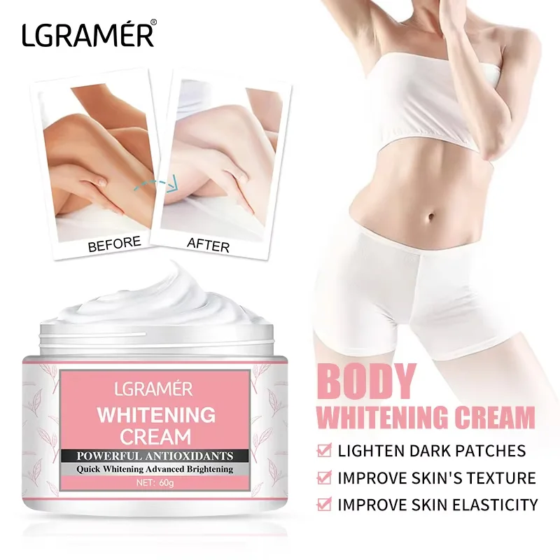 Body Whitening Cream Neck Underarm Knee Buttocks Private Parts Bleaching Serum Thigh Nourish Brighten Skin Care Beauty Health