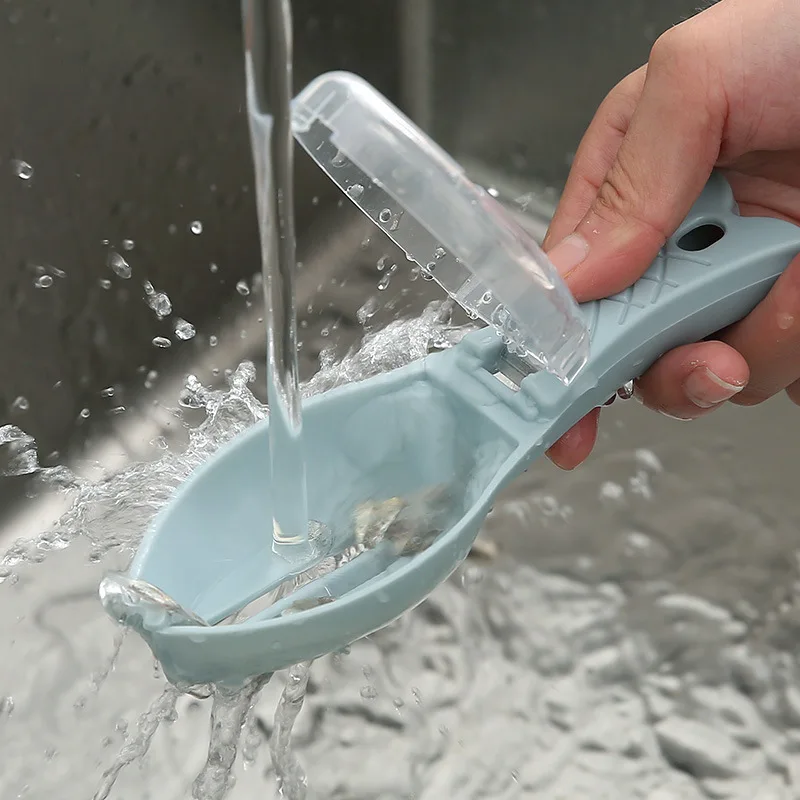 Fish Scales Graters Scraper Cleaning Scale Cutter Scraping Scales Device with Cover Home Kitchen Cooking Fish Tool Kitchen Tools