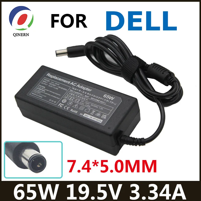 

19.5V 3.34A 65W 7.4*5.0mm AC Laptop Charger Adapter For Dell Latitude E5250 E5440 E5450 E5540 E5550 E6420 E6430 E6440 HA65NM130