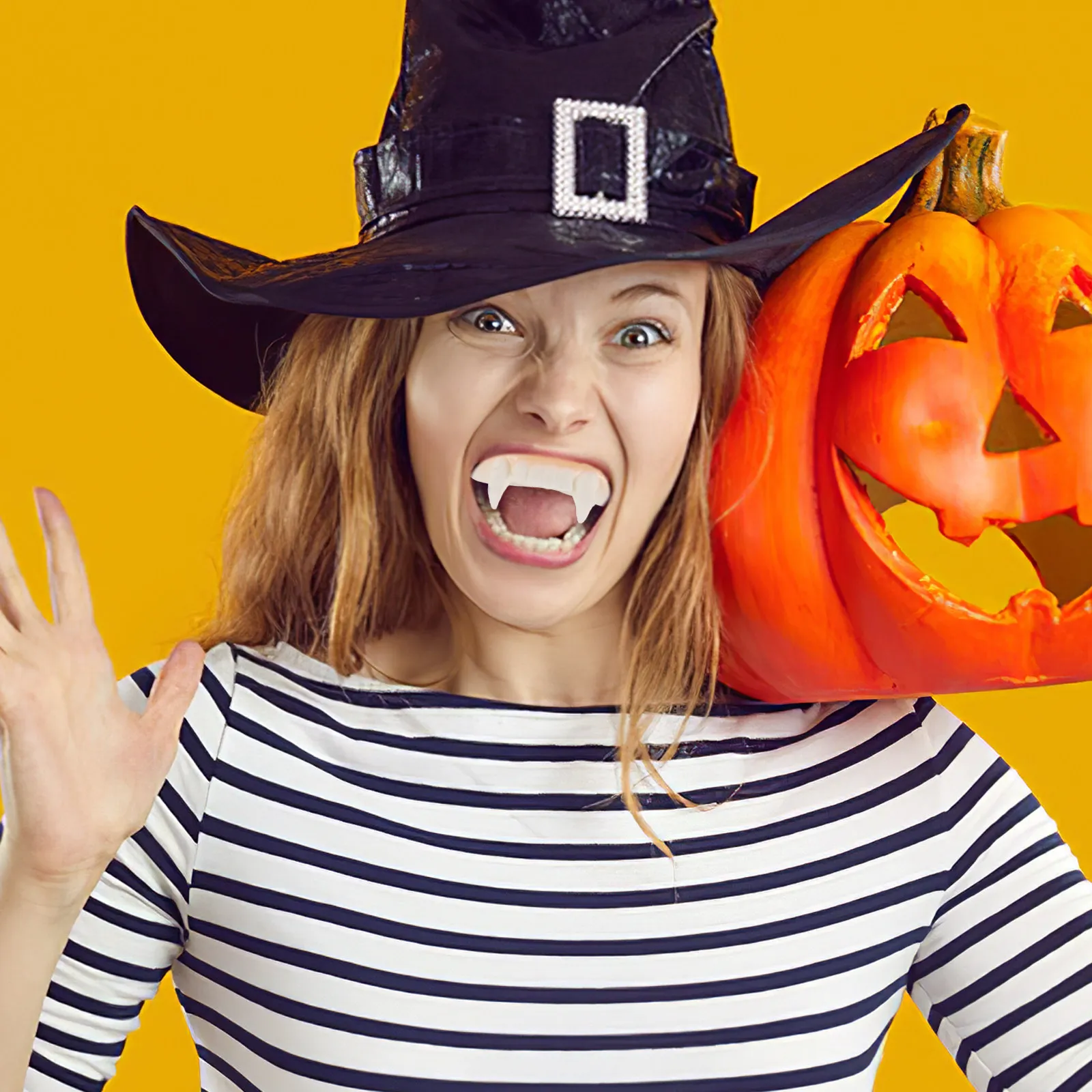 

12Pcs Halloween Spooky Fangs Teeth Cosplay Tricky Props Halloween Party Costume Decorations Scary Accessories Cosplay Teeth