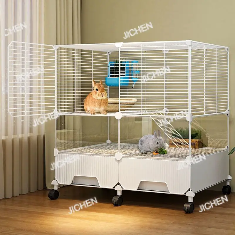 

Клетка для кроликов, специальный пигмиский кролик, маленький питомец, большой кролик, гнездо, дом, автоматическая очистка линий, вилла для просмотра в помещении