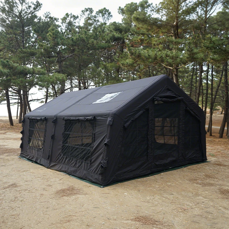 Familia 17.2 Air Tent-Black Outdoor Large Party Luxury Glamping Large Family Camping 5-8 Person Inflatable Tent