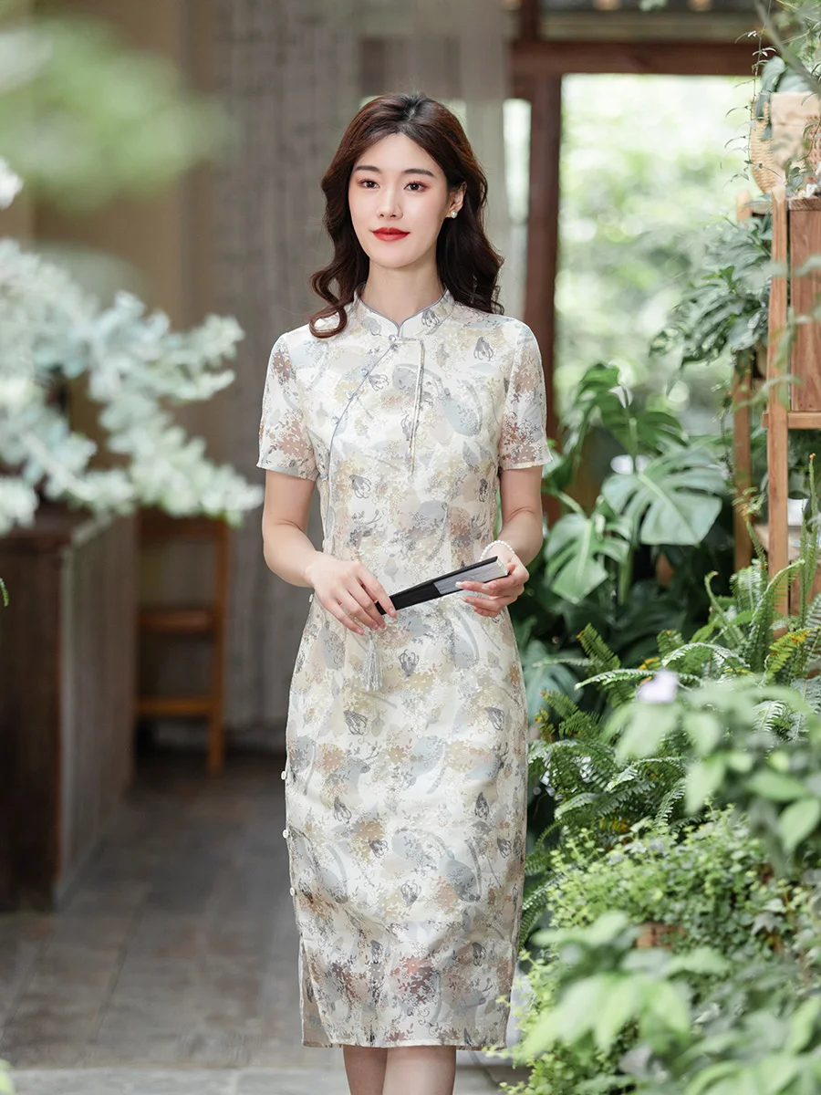 

Новая летняя женская длинная юбка Ele ort Sve Dr в китайском стиле из хлопка, полиэстера и нейлона