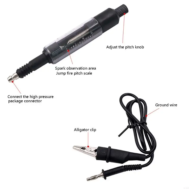 A70F Professional Ignition Test for Spark Plug Tester Ignition System Wires Coil Test Adjustable Flashover Gauge